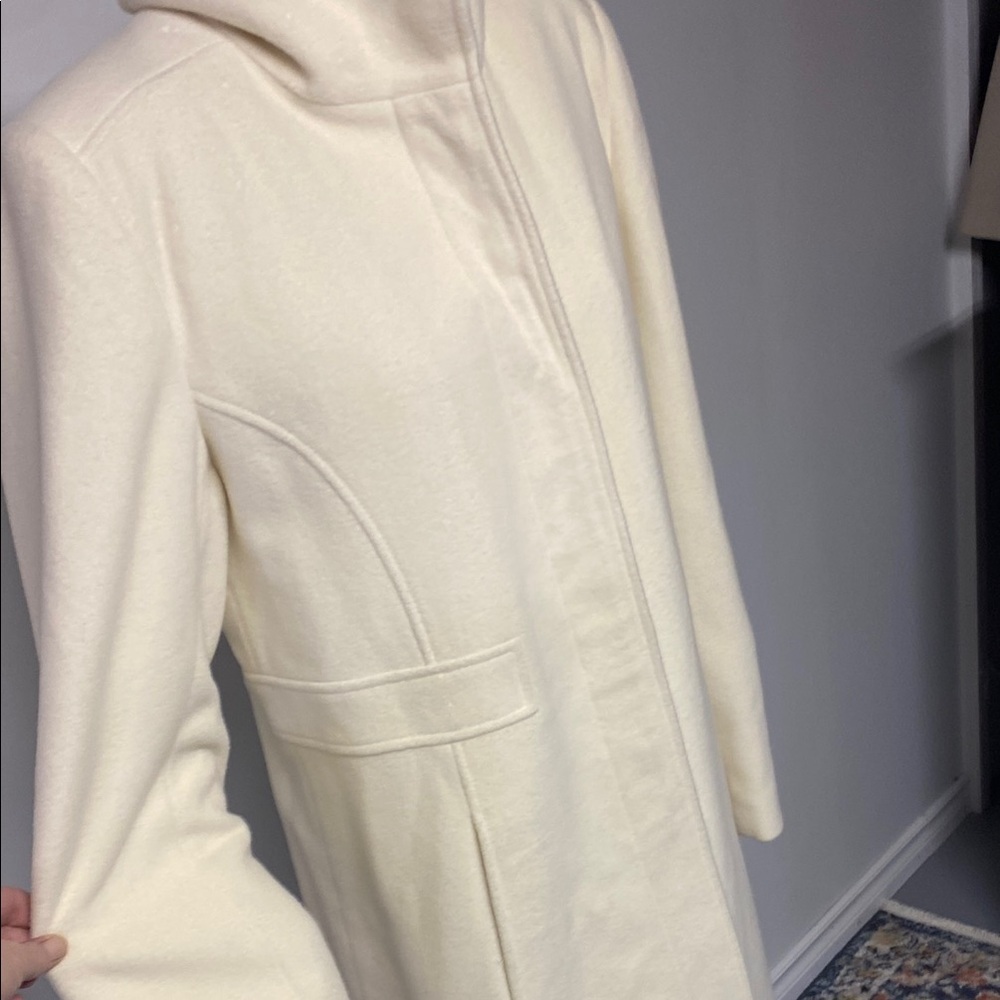 JESSICA Vintage Elegant Wool Blend Cream Women's Coat - Picture 3 of 16